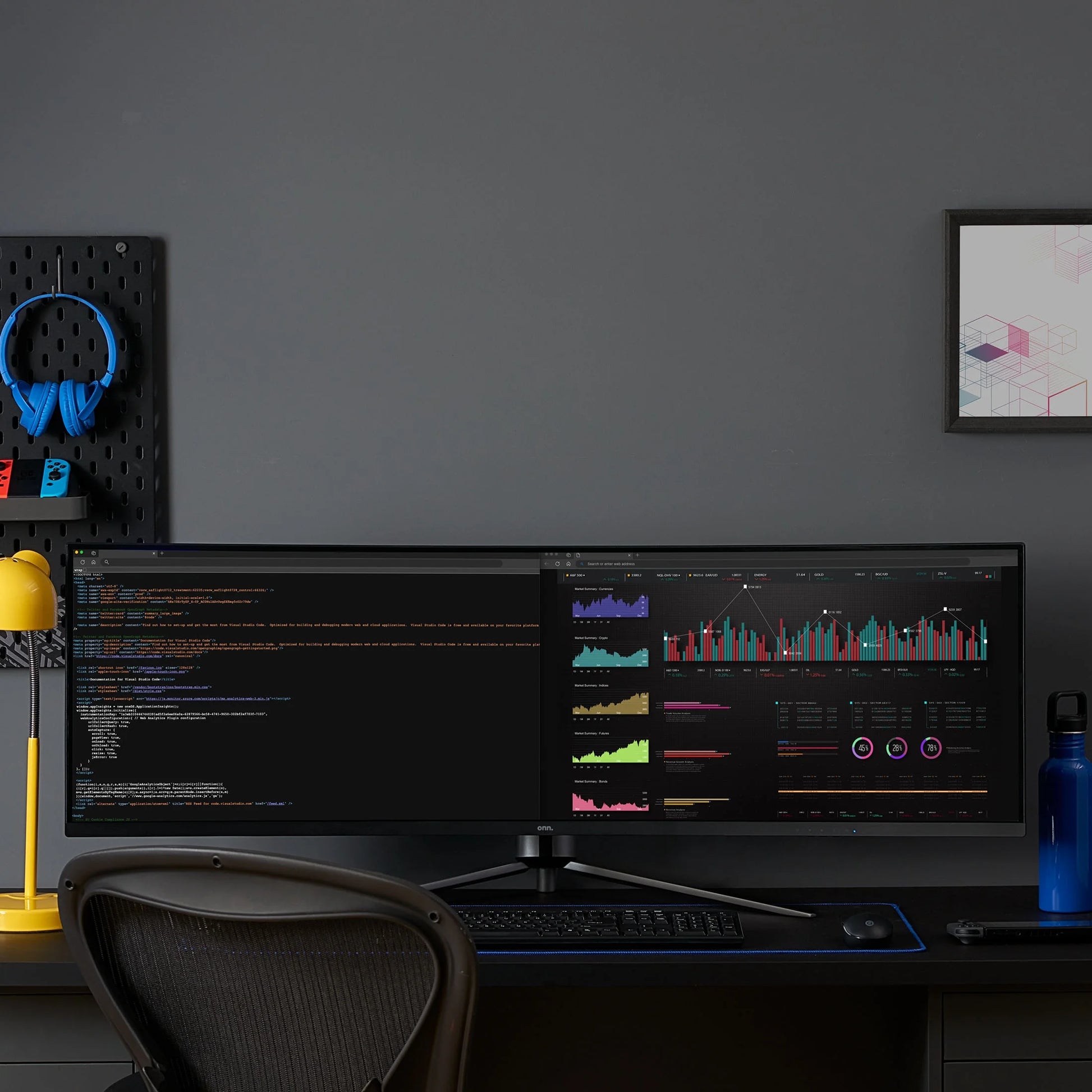 . 49" Curved DFHD Gaming Monitor, 144Hz, 32:9, 1Ms, R1500, Ultra-Wide, Tiltable, Black