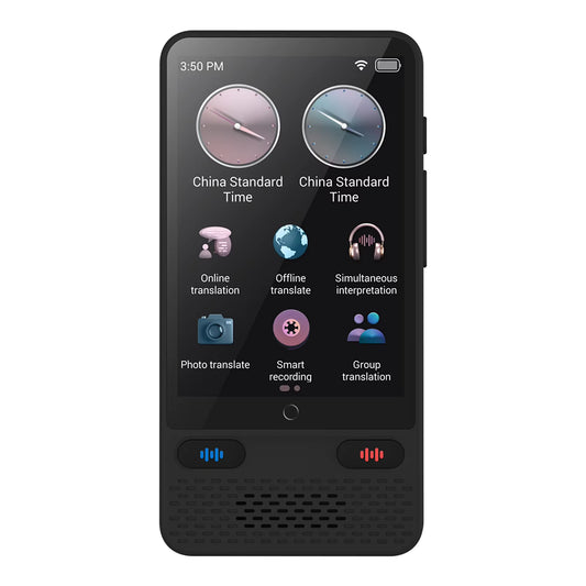 Portable Language Translator Device S85 with 138 Languages Voice Translating Offline Translation Support Voice Video Recording