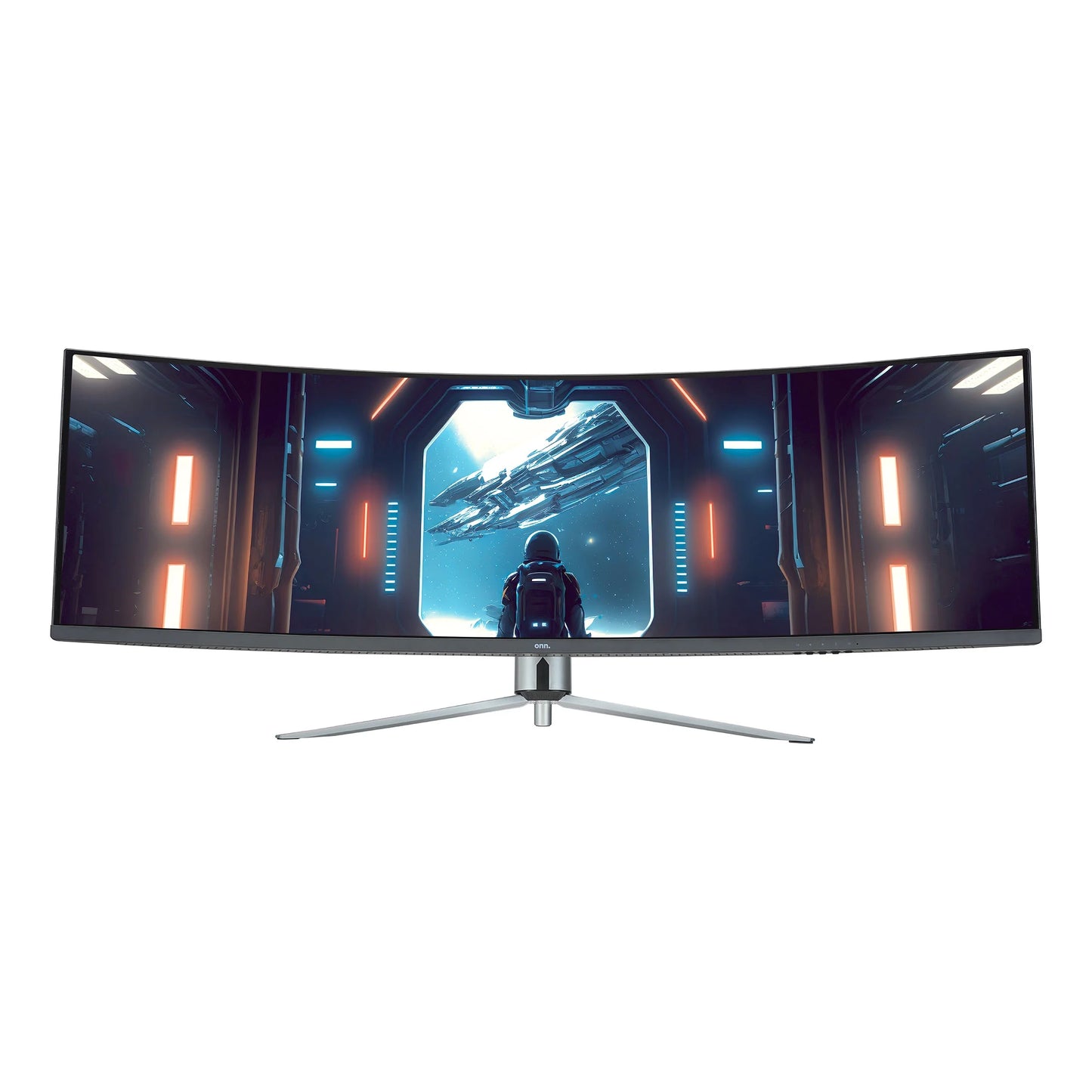 . 49" Curved DFHD Gaming Monitor, 144Hz, 32:9, 1Ms, R1500, Ultra-Wide, Tiltable, Black
