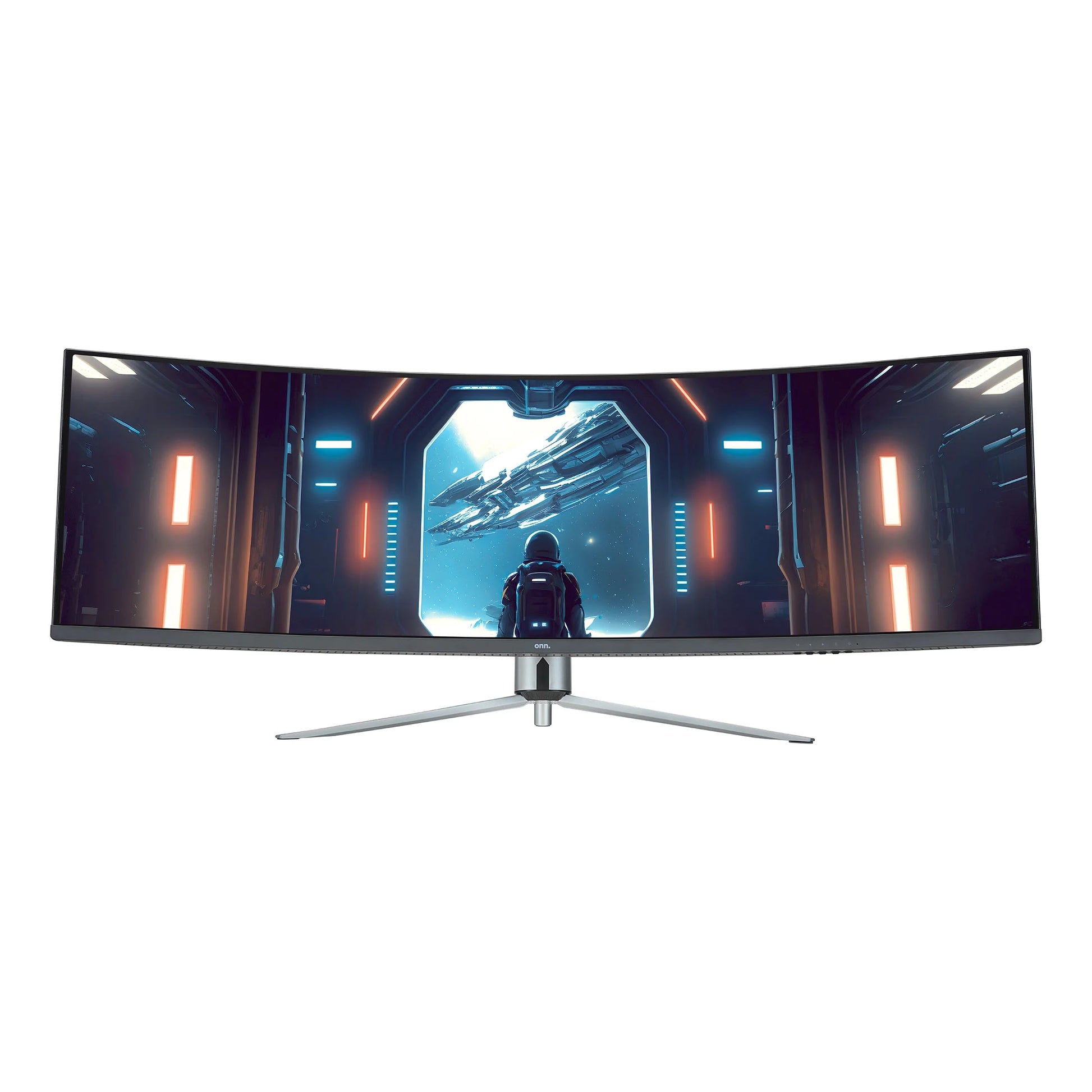 . 49" Curved DFHD Gaming Monitor, 144Hz, 32:9, 1Ms, R1500, Ultra-Wide, Tiltable, Black